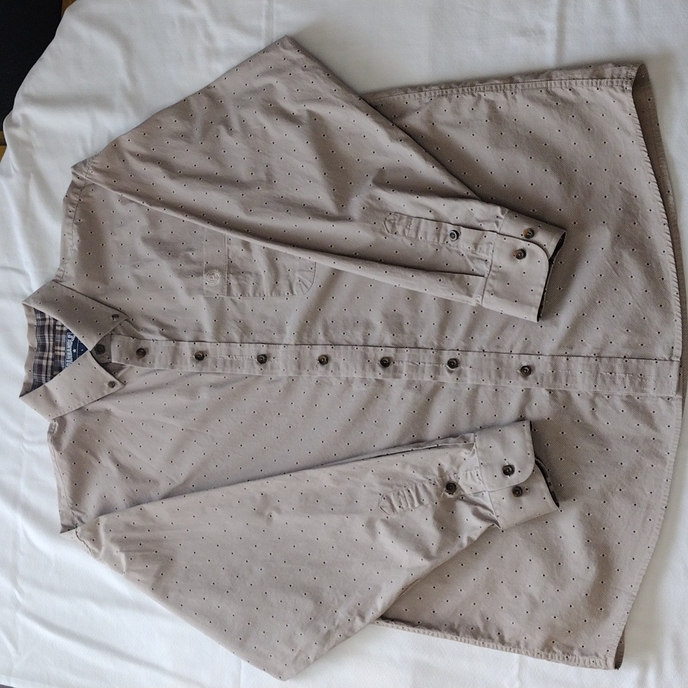 Panhandle Men's Shirt Size L Tan  Longsleeve